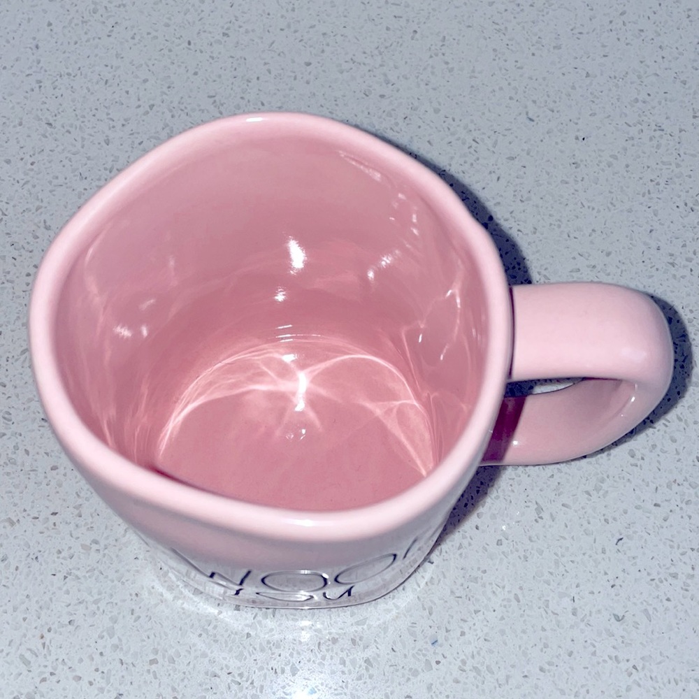 🎀 RAE DUNN I WOOF YOU PINK VALENTINE DOG PERSON COFFEE TEA DECOR MUG - Picture 2 of 4